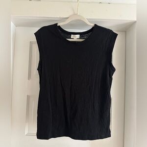 LOFT | Black 100% Cotton Tshirt - Size S